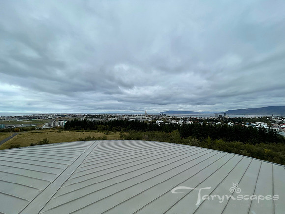 View of Rekjavik from the top of the Perlan